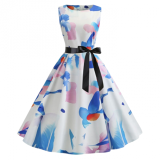 Платье с цветами