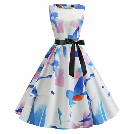 Платье с цветами